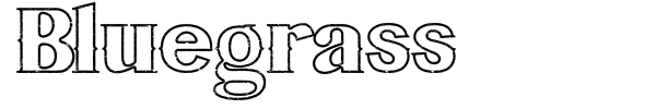 Bluegrass font preview